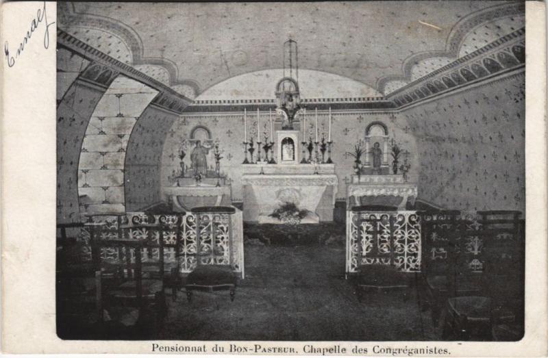 Carte postale ancienne Clermont Ferrand Pensionnat du Bon Pasteur, Chapelle à Clermont-Ferrand