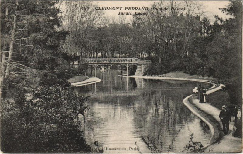 Carte postale ancienne Clermont Ferrand Jardin Lecoq à Clermont-Ferrand