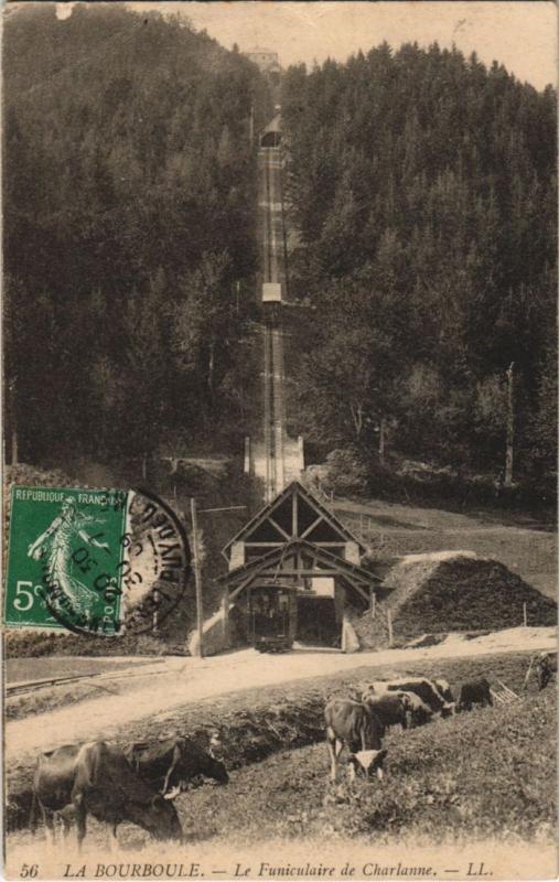 Carte postale ancienne La Bourboule Le Funiculaire de Charlannes à La Bourboule