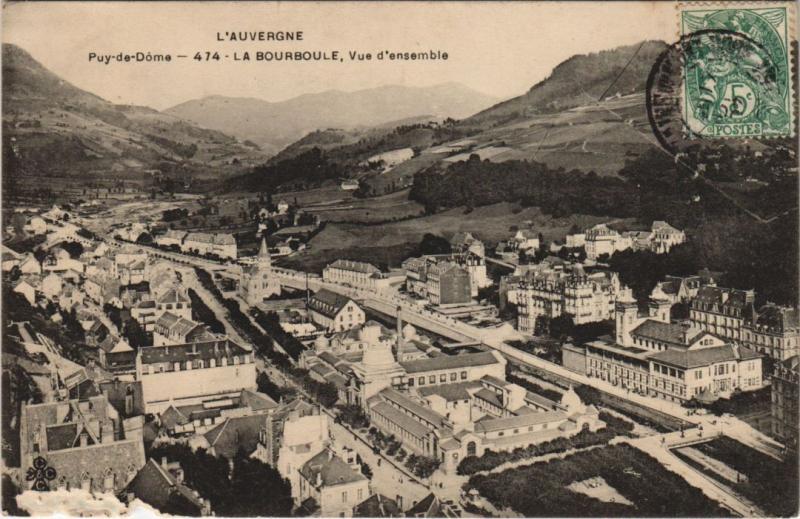 Carte postale ancienne La Bourboule vue d'ensemble à La Bourboule