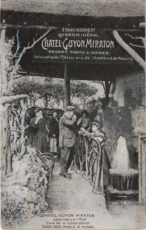 Carte postale ancienne Chatel-Guyon Etablissement Hydromineral