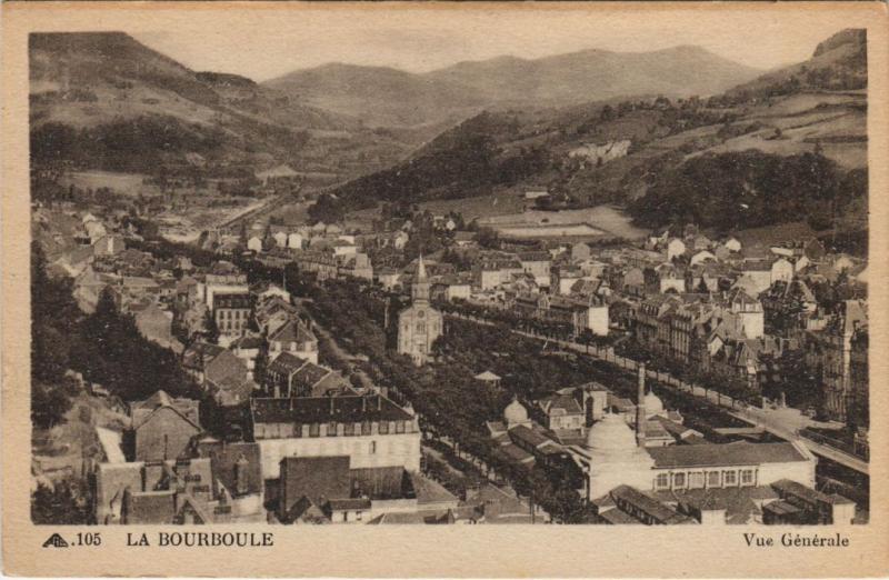 Carte postale ancienne La Bourboule vue generale à La Bourboule