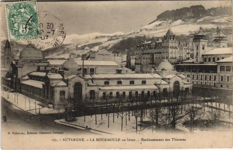 Carte postale ancienne La Bourboule Etablissement des Thermes à La Bourboule