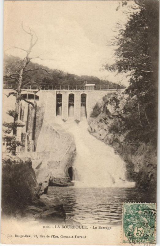 Carte postale ancienne La Bourboule Le Barrage à La Bourboule