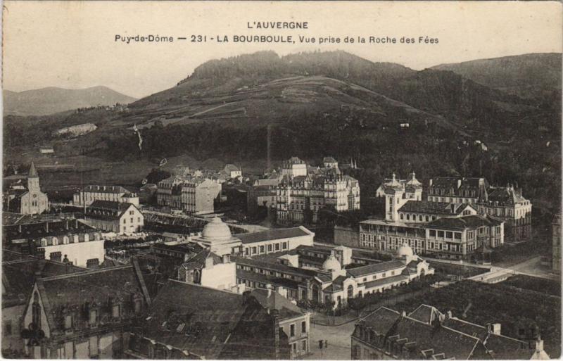 Carte postale ancienne La Bourboule vue prise de la Roche des Fees à La Bourboule