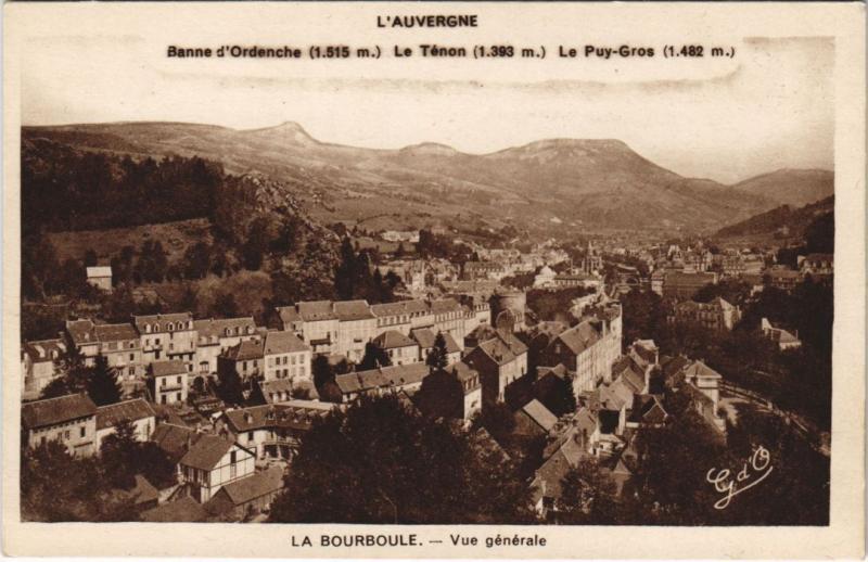 Carte postale ancienne La Bourboule vue generale à La Bourboule