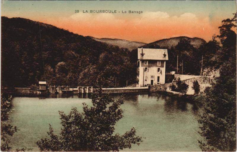 Carte postale ancienne La Bourboule Le Barrage à La Bourboule