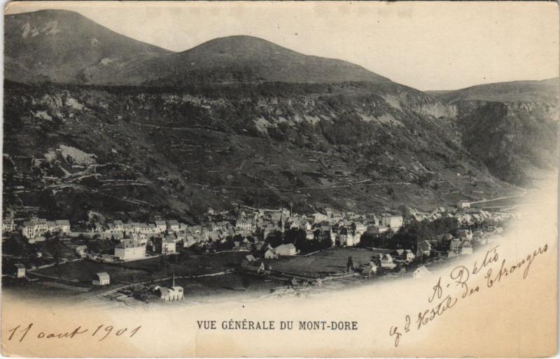 Carte postale ancienne Mont Dore vue generale à Mont-Dore