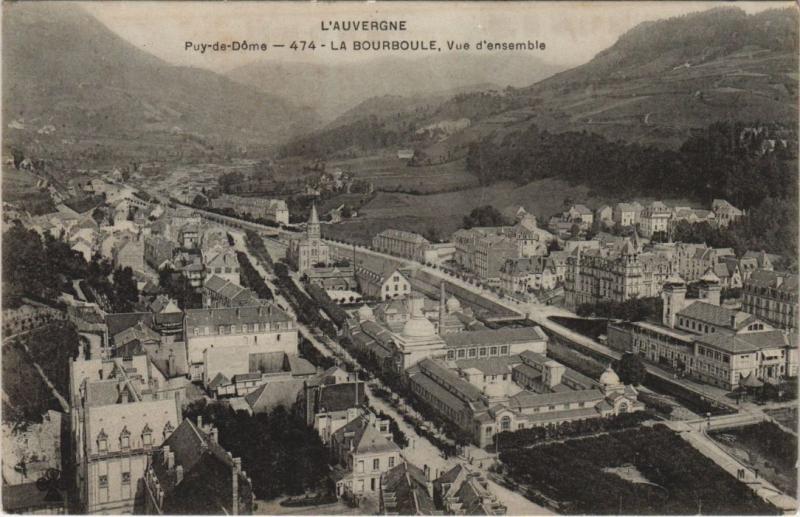 Carte postale ancienne La Bourboule vue d'ensemble à La Bourboule