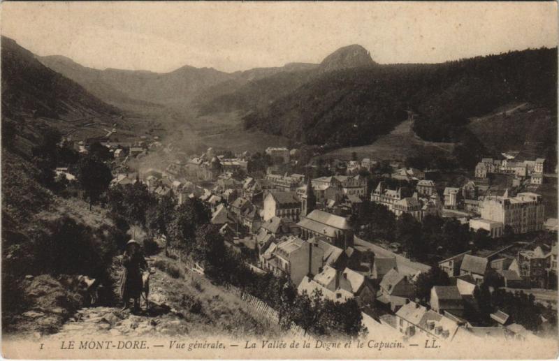 Carte postale ancienne Mont Dore vue generale à Mont-Dore