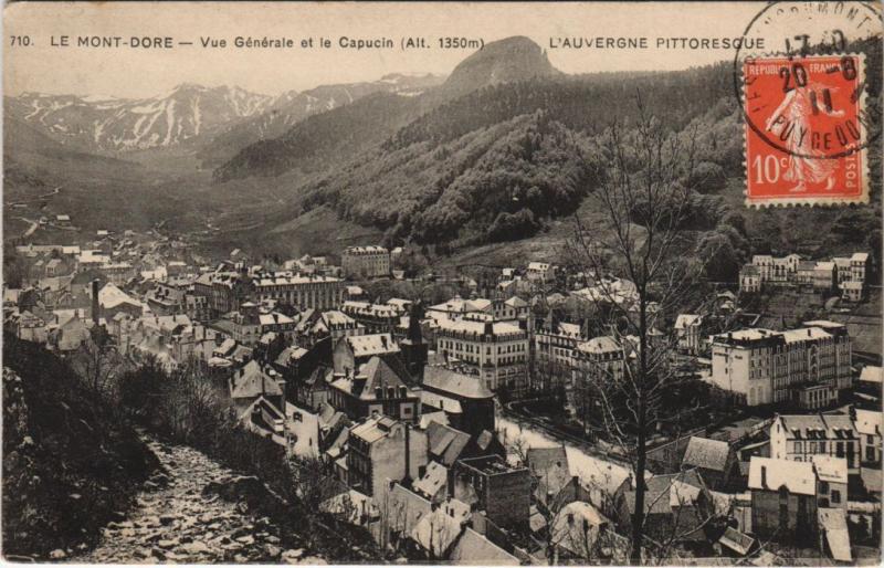 Carte postale ancienne Mont Dore vue generale à Mont-Dore