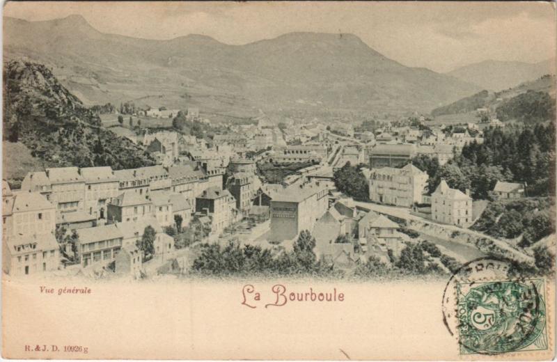 Carte postale ancienne La Bourboule vue generale à La Bourboule