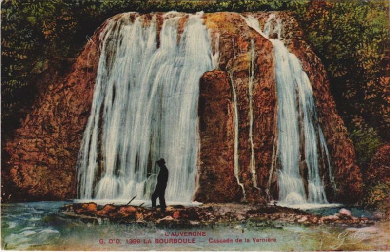 Carte postale ancienne La Bourboule Cascade de la Verniere à La Bourboule