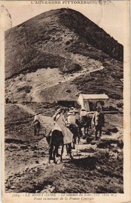 Carte postale ancienne Mont Dore Point culminant de la France Centrale à Mont-Dore