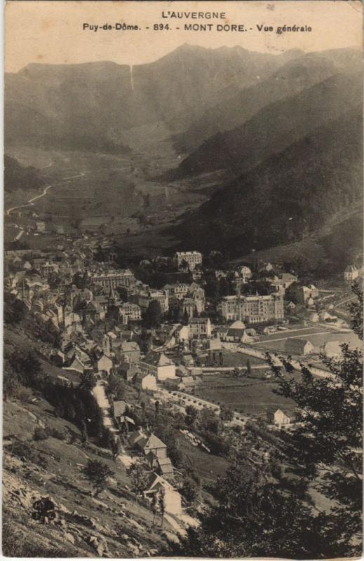 Carte postale ancienne Mont Dore vue generale à Mont-Dore