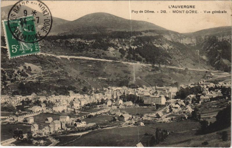 Carte postale ancienne Mont Dore vue generale à Mont-Dore