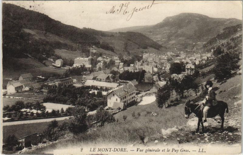 Carte postale ancienne Mont Dore vue generale à Mont-Dore