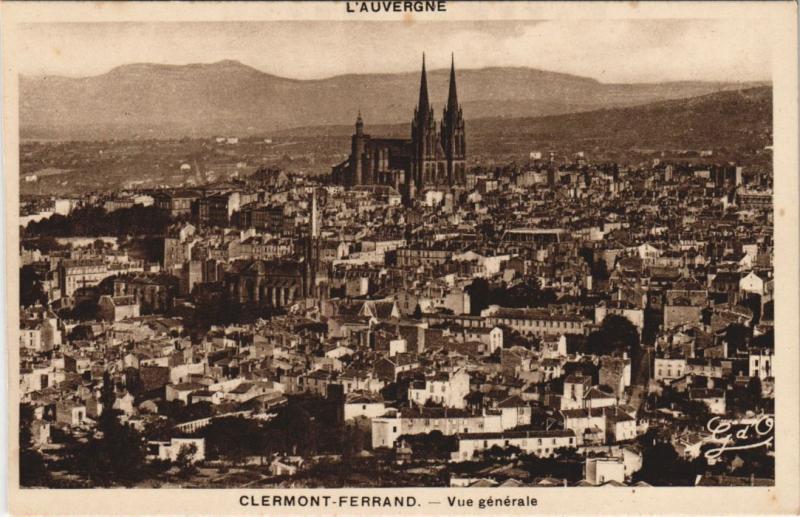 Carte postale ancienne Clermont-Ferrand Vue Generale à Clermont-Ferrand