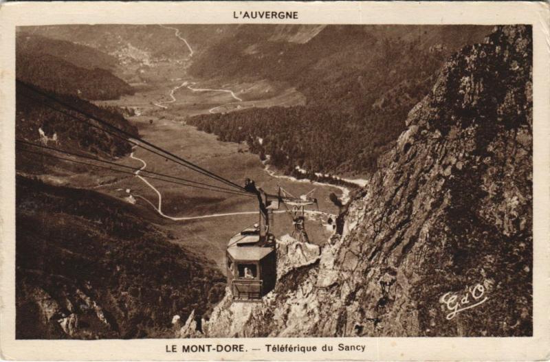 Carte postale ancienne Le Mont-Dore Teleferique du Sancy à Mont-Dore