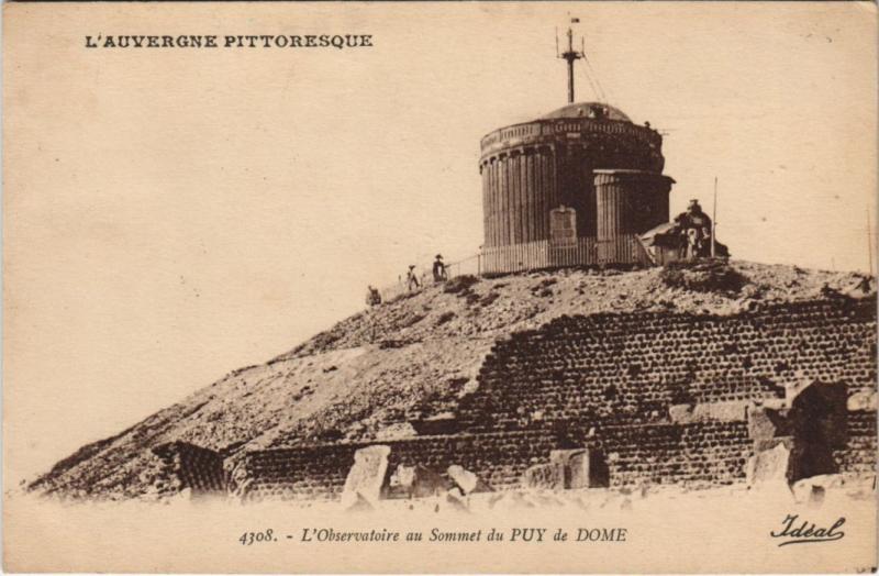 Carte postale ancienne L'Observatoire au Sommet du Puy de Dome