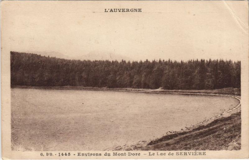 Carte postale ancienne Le Mont-Dore Environs - Le Lac de Serviere à Mont-Dore
