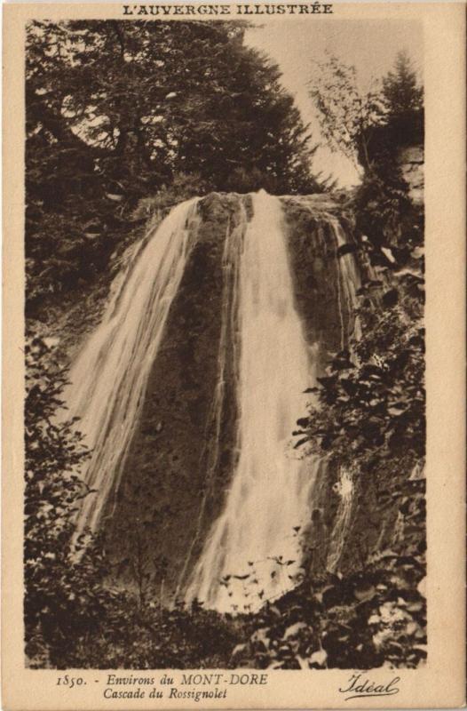 Carte postale ancienne Le Mont-Dore Environs - Cascade du Rossignolet à Mont-Dore