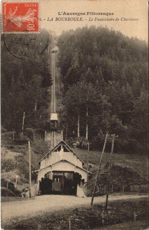 Carte postale ancienne La Bourboule Le Funiculaire de Charlanne à La Bourboule