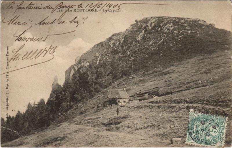 Carte postale ancienne Le Mont-Dore Le Capucin à Mont-Dore
