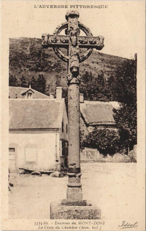 Carte postale ancienne Le Mont-Dore Environs - La Croix du Chambon à Mont-Dore
