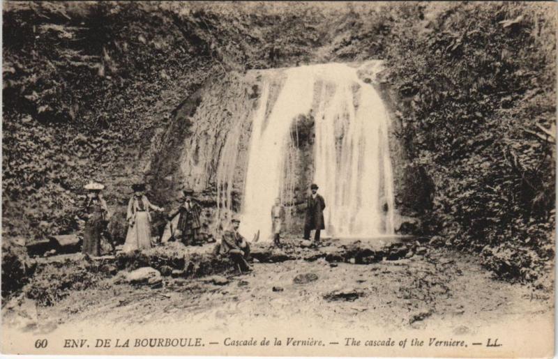 Carte postale ancienne La Bourboule Environs - Cascade de la Verniere à La Bourboule