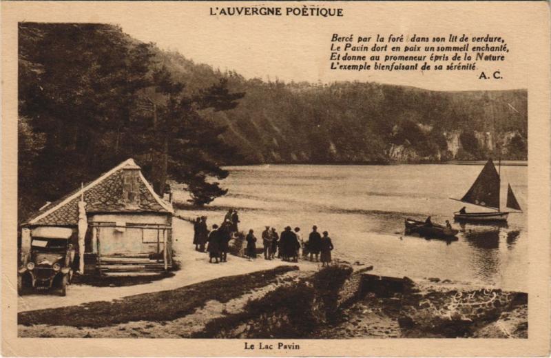 Carte postale ancienne Le Lac Pavin