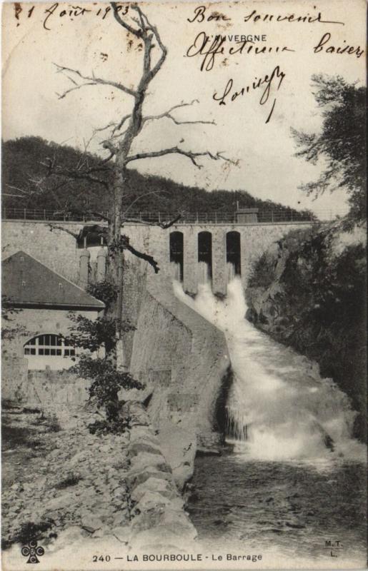 Carte postale ancienne La Bourboule Le Barrage à La Bourboule