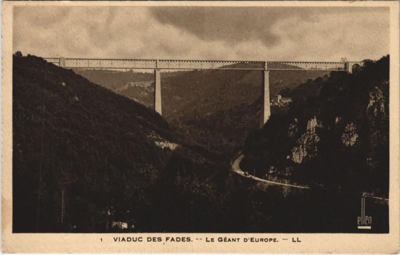 Carte postale ancienne Viaduc des Fades