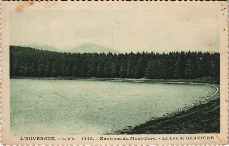 Carte postale ancienne Le Mont-Dore Environs - Le Lac de Serviere à Mont-Dore