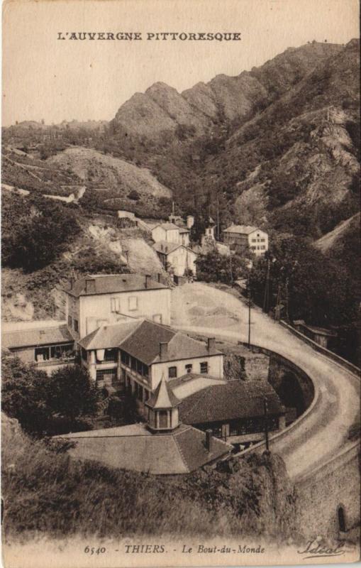 Carte postale ancienne Thiers Le Bout du Monde à Thiers