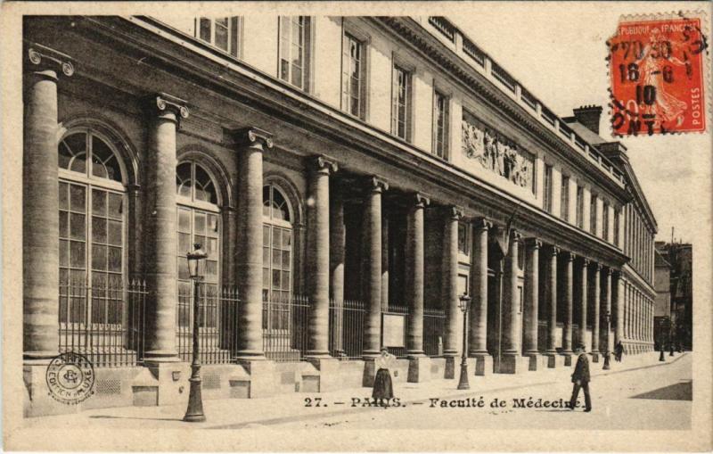 Carte postale ancienne Paris 6e - 27. Faculté de Médicine à Paris 6e