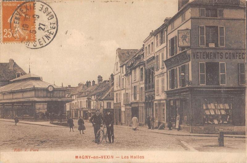 Carte postale ancienne Magny En Vexin - Les Halles à Magny-en-Vexin