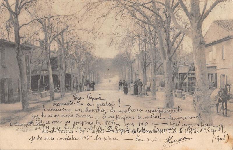 Carte postale ancienne Aix En Provence - Luynes - Vue Generale De L'Avenue Des Ducs De Luynes à Aix-en-Provence
