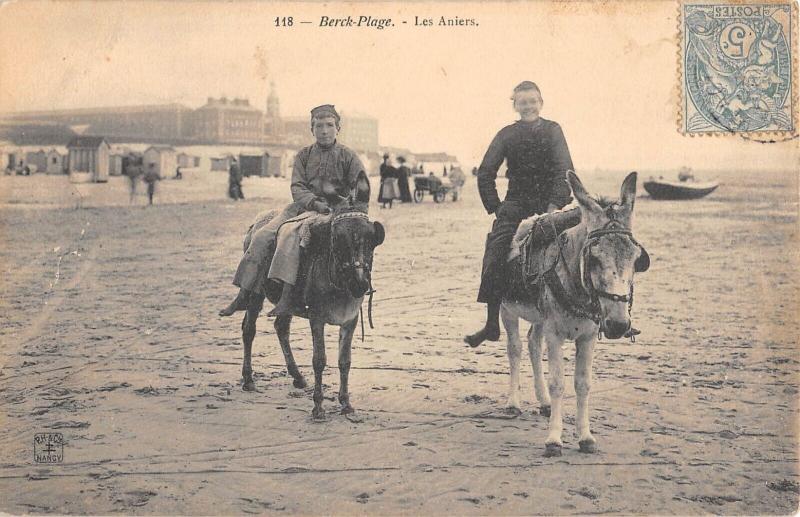 Carte postale ancienne Berck Plage - Les Aniers à Berck