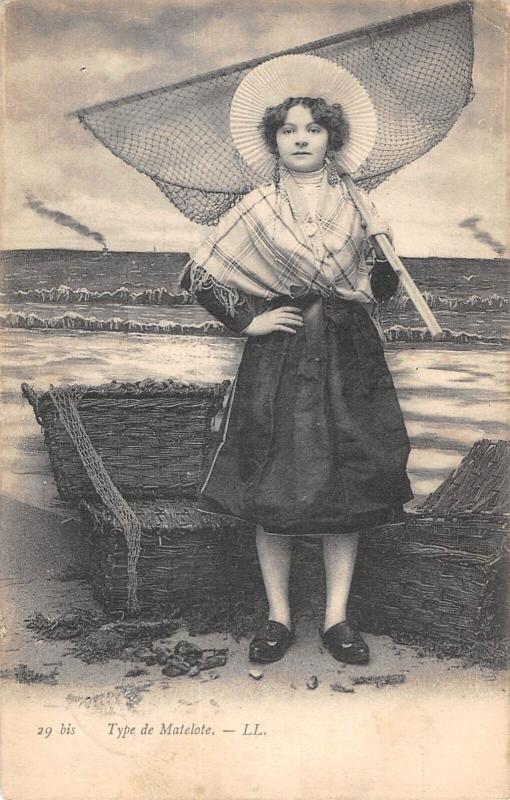 Carte postale ancienne Type De Matelote