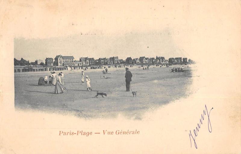 Carte postale ancienne Paris Plage - Vue Generale