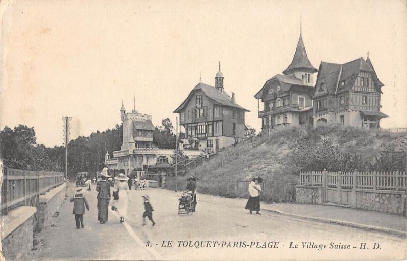 Carte postale ancienne Le Touquet Paris Plage - Le Village Suisse au Touquet-Paris-Plage