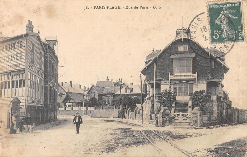 Carte postale ancienne Paris Plage - Rue De Paris