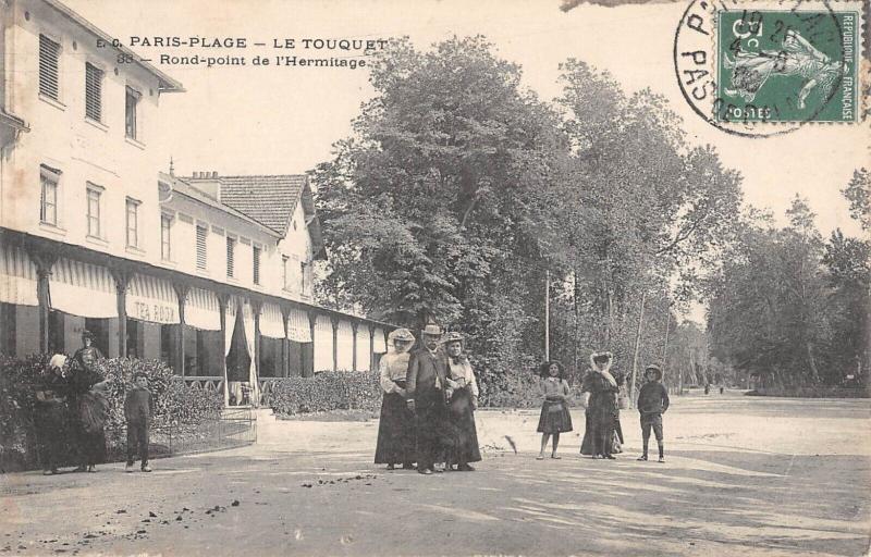 Carte postale ancienne Paris Plage - Le Touquet - Rond Point De L'Hermitage