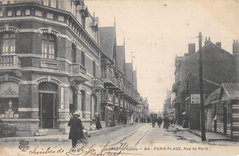 Carte postale ancienne Paris Plage - La Rue De Paris