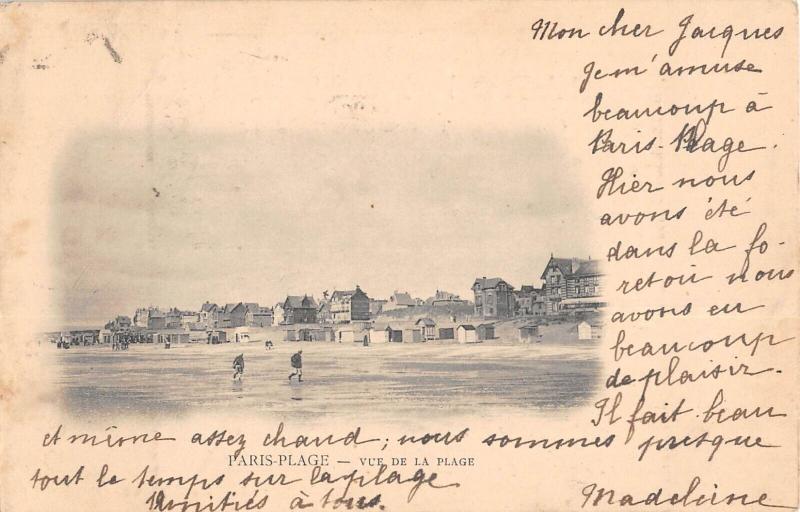 Carte postale ancienne Paris Plage - Vue De La Plage