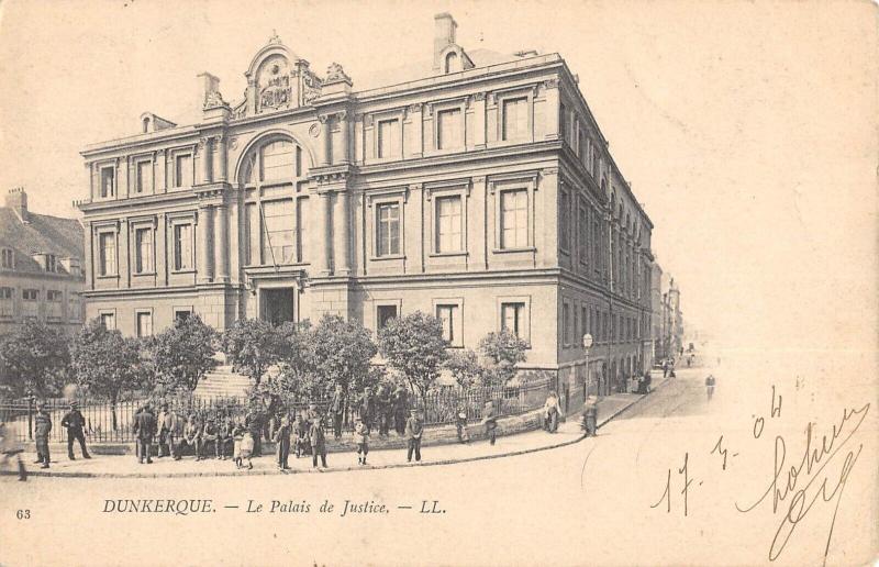 Carte postale ancienne Dunkerque - Le Palais De Justice à Dunkerque