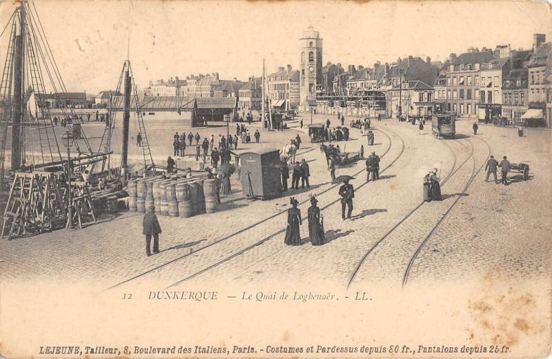 Carte postale ancienne Dunkerque - Le Quai De Loghenaer à Dunkerque
