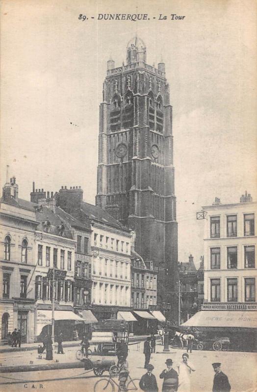 Carte postale ancienne Dunkerque - La Tour à Dunkerque