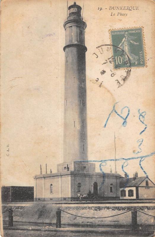 Carte postale ancienne Dunkerque - Le Phare à Dunkerque